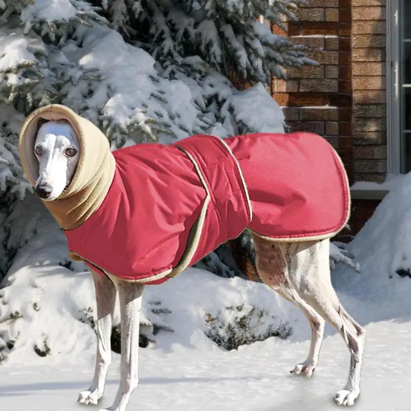 Dog Turtleneck Sweater Cold Weather Thicken Pet Turtleneck Pullover Waterproof Doggie Turtleneck Jacket Thermal Dog Sweater