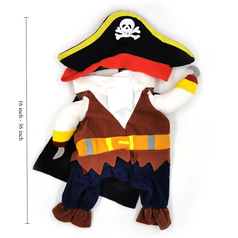 Dog clothes pirate pet dog to suit cat pet clothes cute pet four seasons can wear
