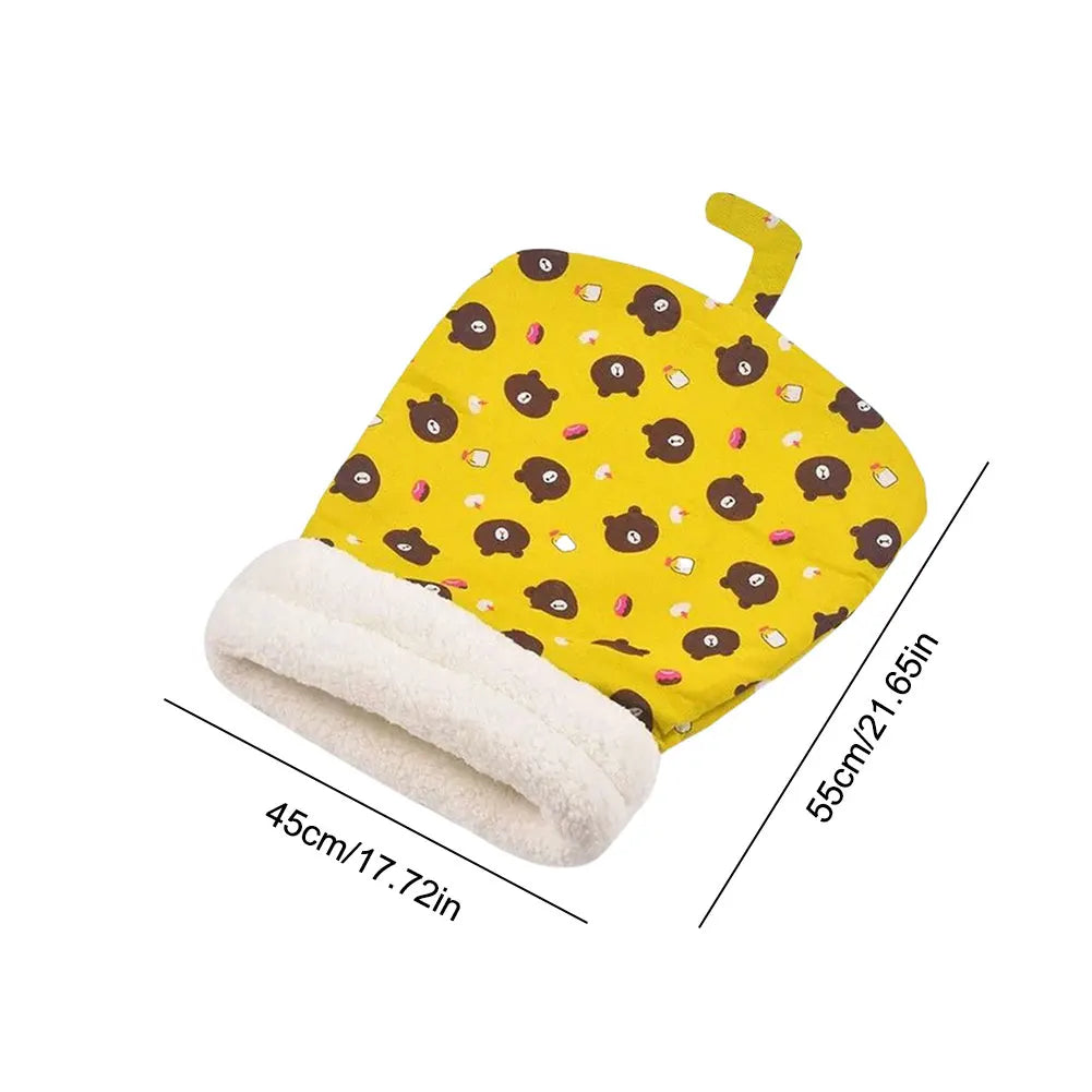 Cute Cartoon Cat Sleeping Bag Soft Plush Funny Tunnel Cat Nest Cat Cave Bed Cat Bed for Cats Pet Supplies 50X35cm/55X45cm