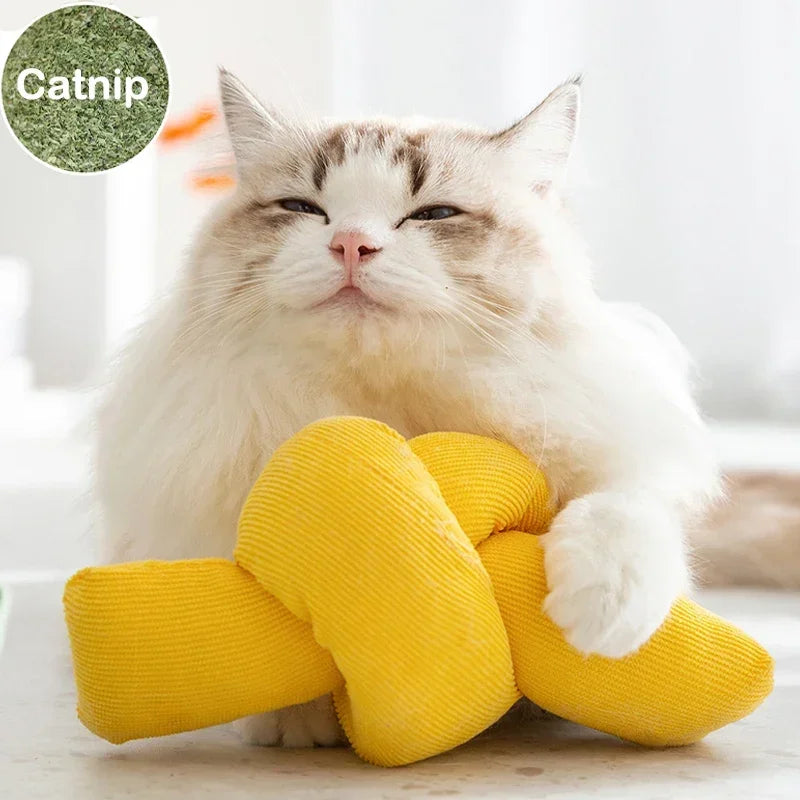 Catnip Pets Toy Cat Chew Toy Puppy Kitten Teeth Grinding Cat Plush Pillow Rustle Sound Catnip Toy Cat Kicker Toy Cats Supplies