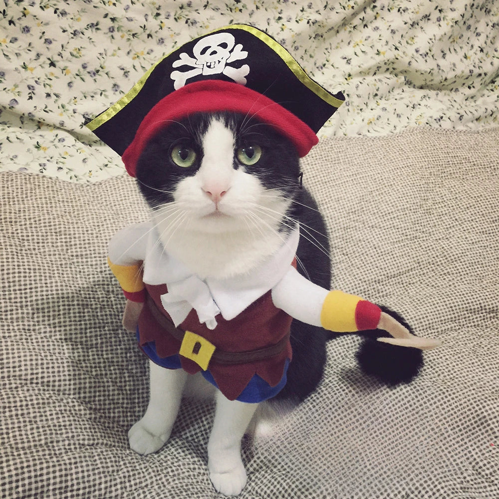 Dog clothes pirate pet dog to suit cat pet clothes cute pet four seasons can wear