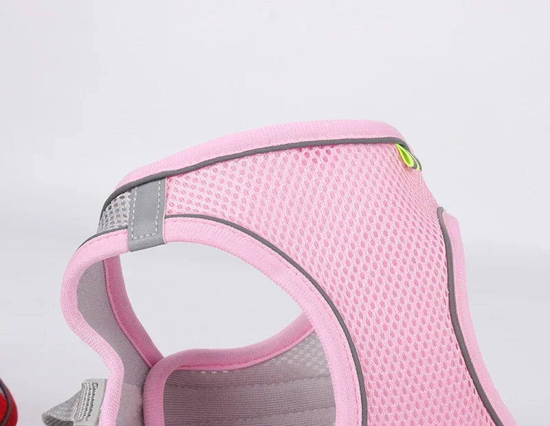 Puppy Harness Set Dog Accessories Adjustable Puppy and Cat Harness Vest French Bulldog Chihuahua Small Dog Collar Pet Leash Dogs