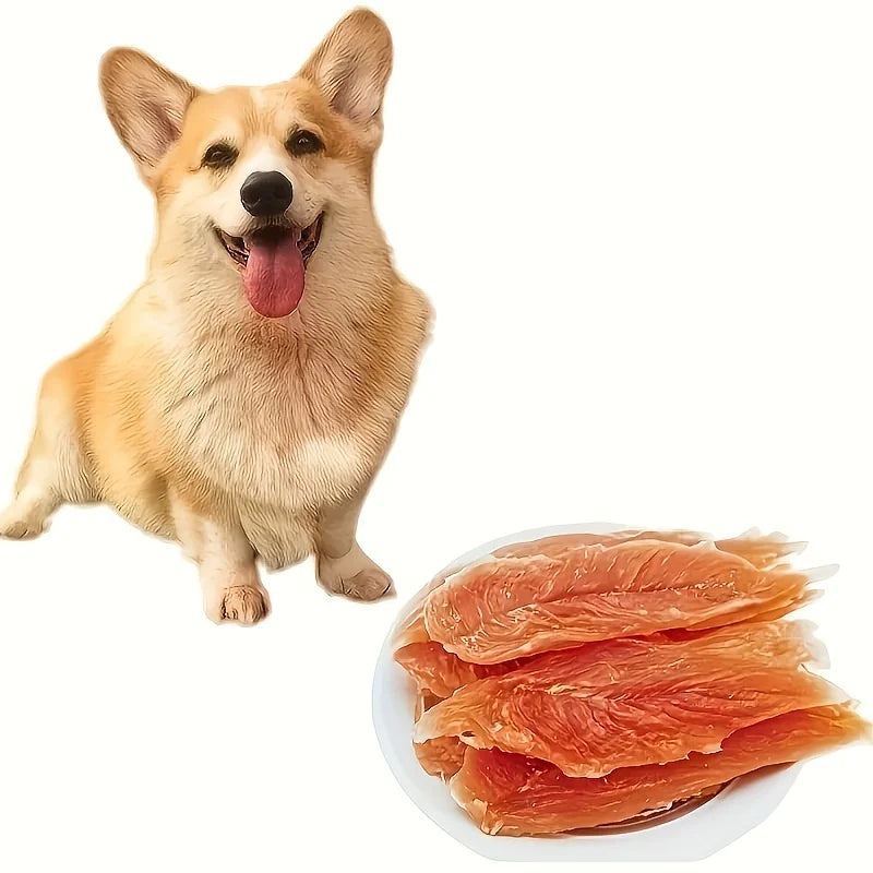 3-Pack(3 x 100g/3.53oz) Chicken Chest For Dogs, Chicken Dog Treats For Small Dogs, Medium Pets And Large Breeds