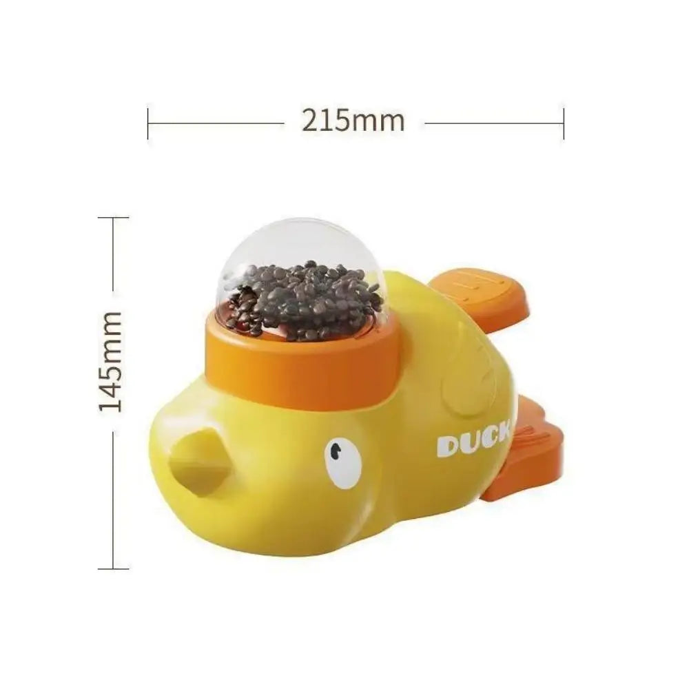 Dog Puzzle Feeder Toys Yellow Duck-Shaped Pet Interactive Toys Food Treat Dispenser Puppy Anti-slip Slow Feeder Training Toys