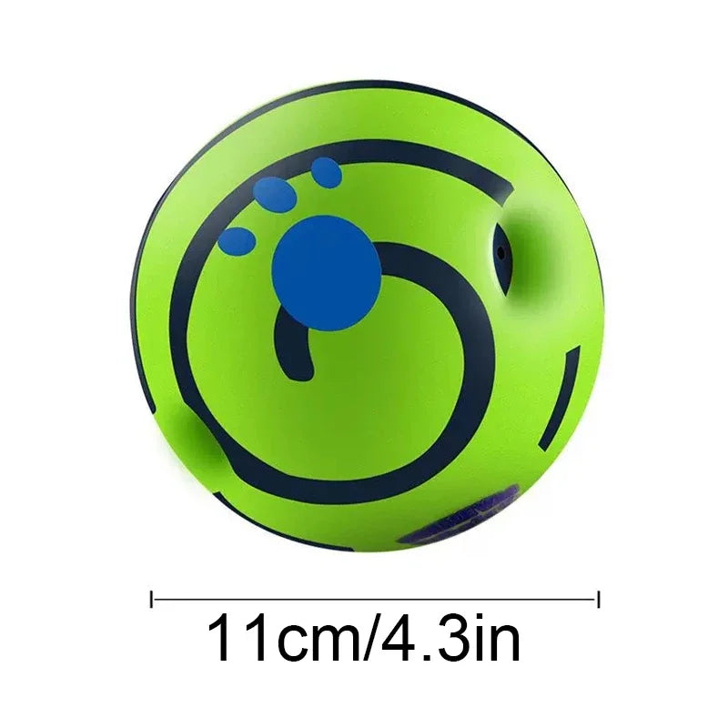 Wobble Wag Giggle Glow Ball Interactive Dog Attention Toy Fun Giggle Sounds Ball When Rolled or Shaken for Pet Dog Fun