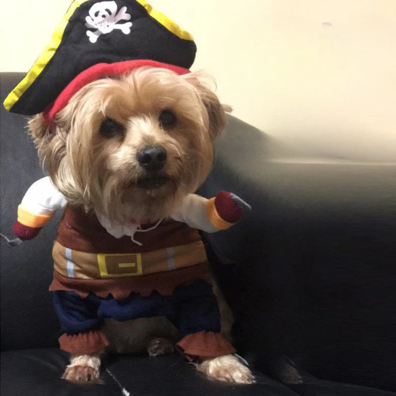 Dog clothes pirate pet dog to suit cat pet clothes cute pet four seasons can wear
