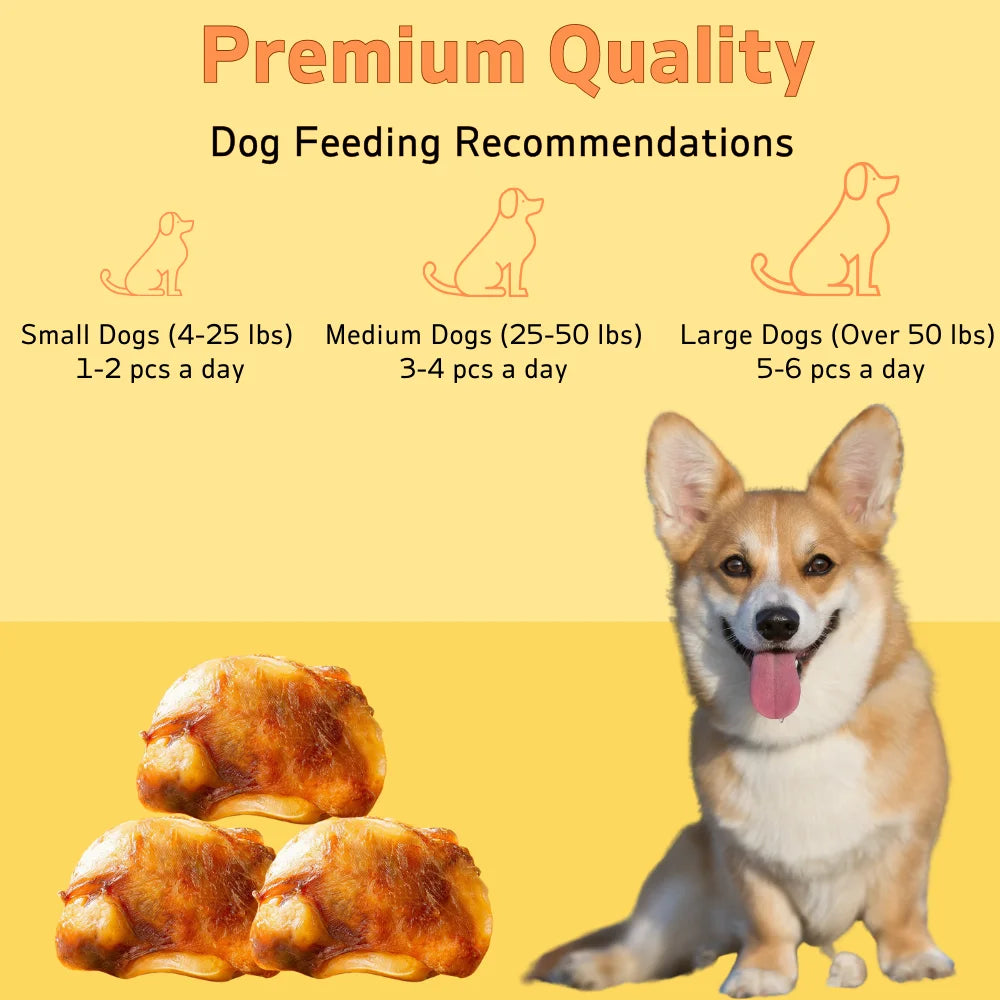 1 Pack(3Count)-11.64oz(330g)-Dog Bones Cow Knee Cap Bone for Small and Medium Breed Dogs Natural