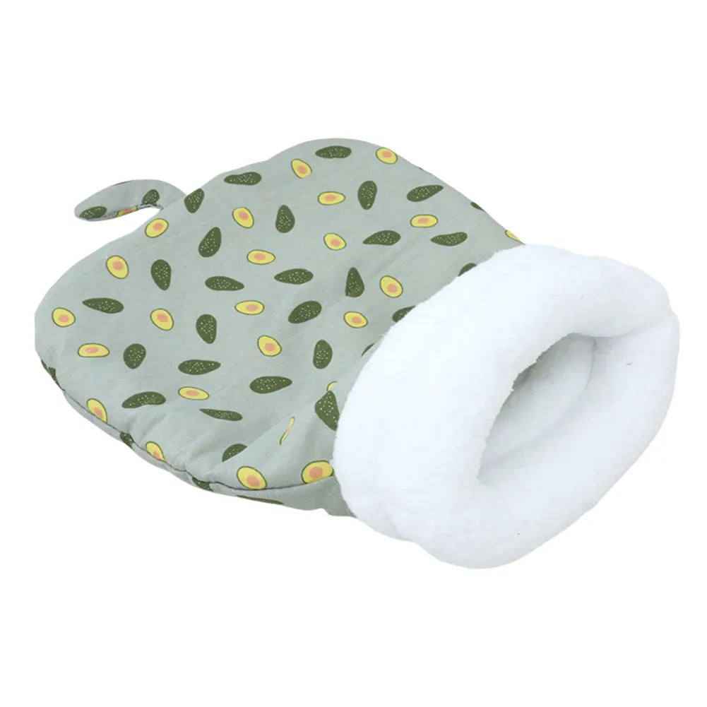 Cute Cartoon Cat Sleeping Bag Soft Plush Funny Tunnel Cat Nest Cat Cave Bed Cat Bed for Cats Pet Supplies 50X35cm/55X45cm