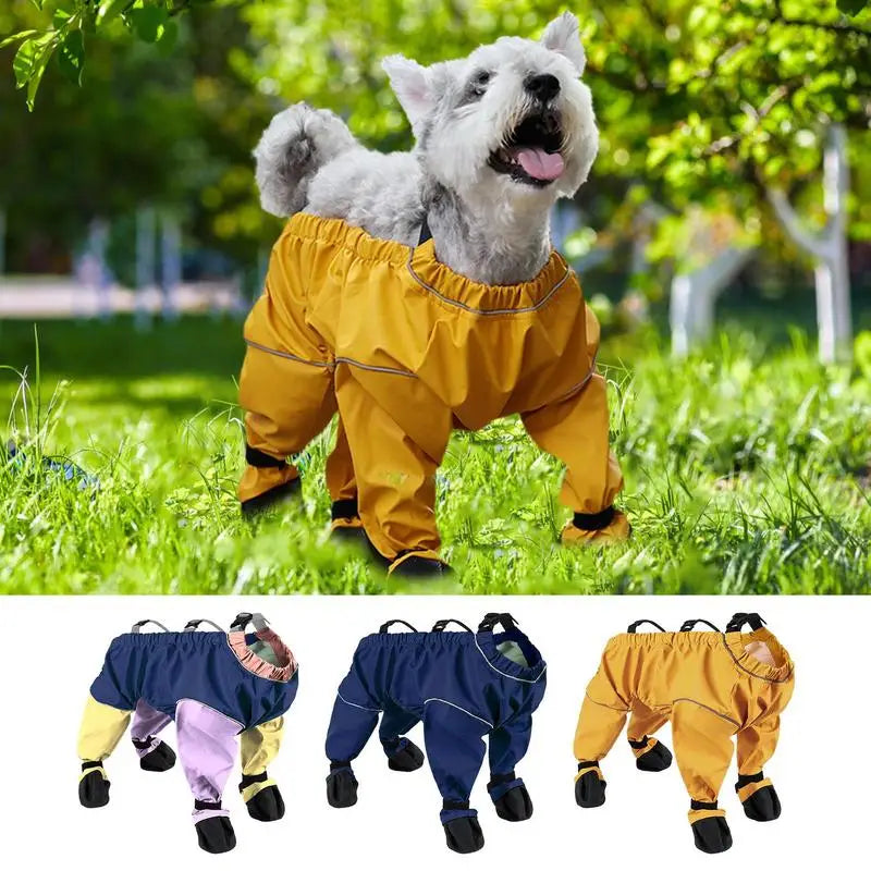 Dog Paw Boot Leggings Outdoor Dog Pants With Suspenders Waterproof Anti-slip Shoes With Adjustable Straps For All Seasons