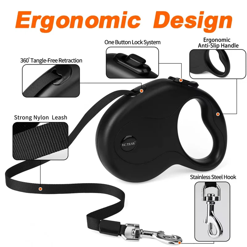 Pet Leash, Automatic Retractable Dog Leash, Automatic Retractable Leash, Dog Pet Walking Artifact