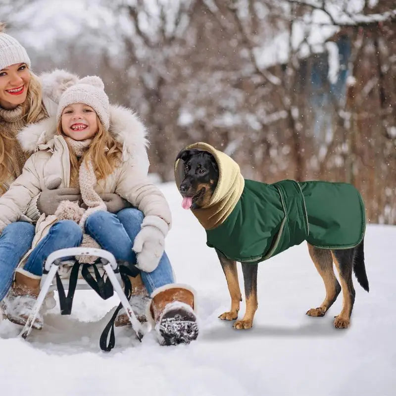 Dog Turtleneck Sweater Cold Weather Thicken Pet Turtleneck Pullover Waterproof Doggie Turtleneck Jacket Thermal Dog Sweater