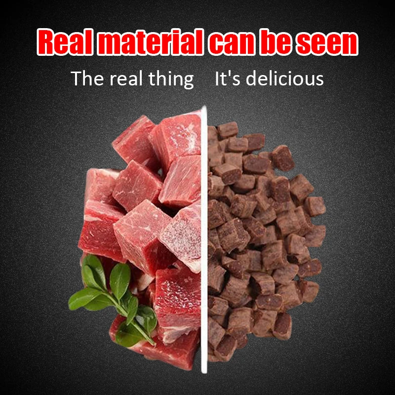 Pet Snacks Beef Particles Appetising Digesting Nutritious Delicious Chewy Training Rewards for Cat Dog Puppy Pet Food Snacks