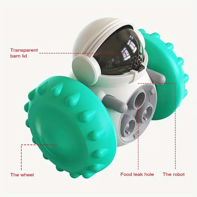 Fun and Challenging 1pc Treat Dispensing Puzzle Toy - Promotes Mental Stimulation, Slows Down Eating for Small and Medium Dogs