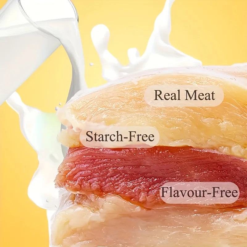 2-Pack(2 x 100g/3.53oz)Soft Chew Dog Treats For Small, Medium And Large Dogs, Dried Milk Chicken/Duck Sticks, Healthy