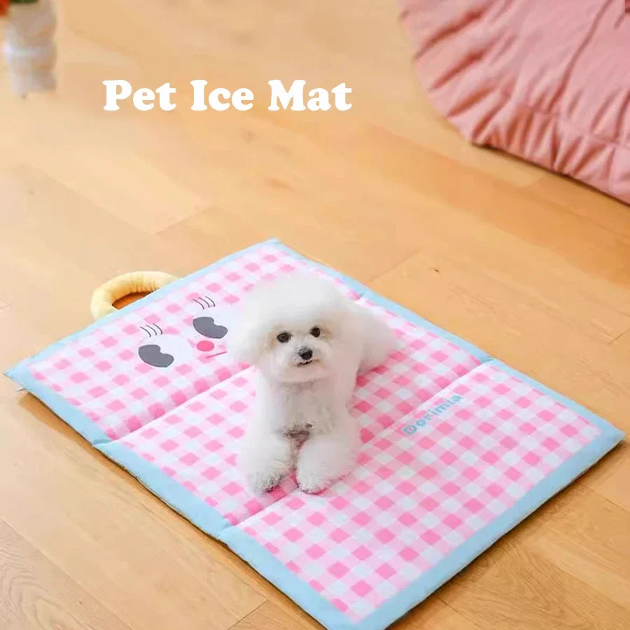 Pet Cooling Mat for Dog Bed & Cat Bed - Summer Ice Pad with Waterproof Cover, Breathable Pet Mat for Hot Weather