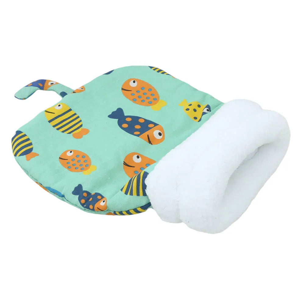 Cute Cartoon Cat Sleeping Bag Soft Plush Funny Tunnel Cat Nest Cat Cave Bed Cat Bed for Cats Pet Supplies 50X35cm/55X45cm