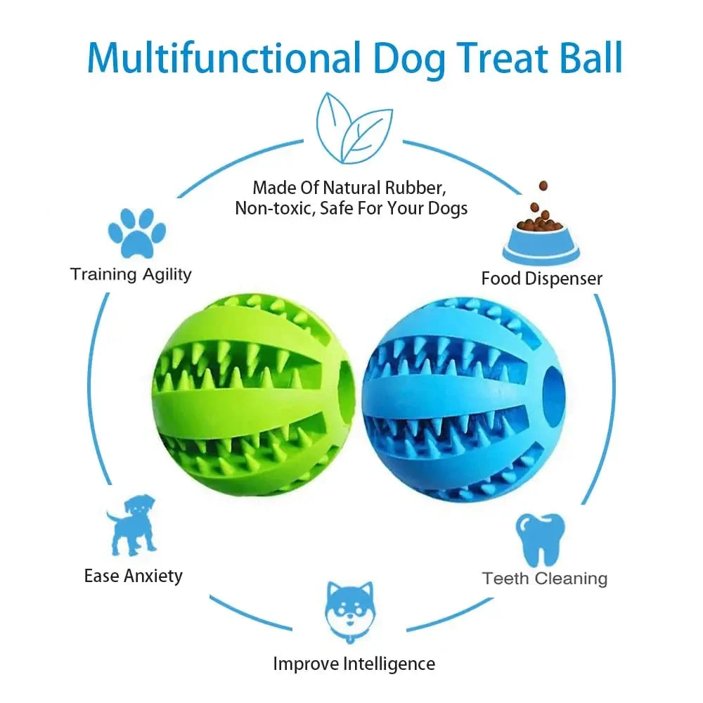 Dog Treat Toy Ball, Dog Tooth Cleaning Toy, Interactive Dog Toys 5cm