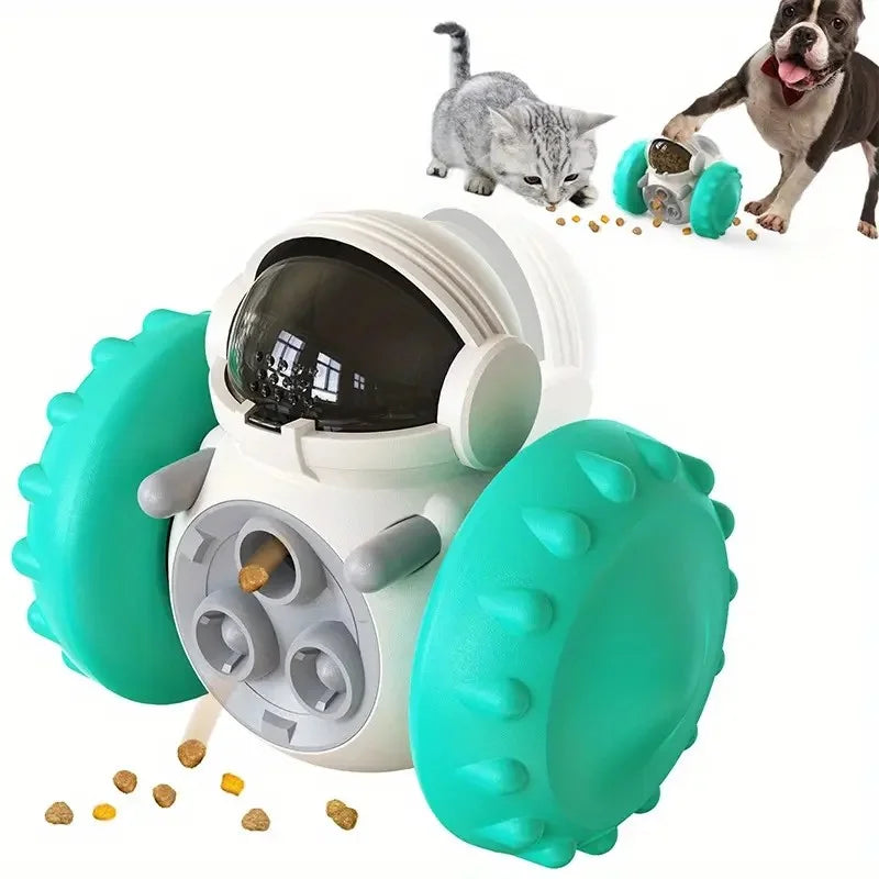 Fun and Challenging 1pc Treat Dispensing Puzzle Toy - Promotes Mental Stimulation, Slows Down Eating for Small and Medium Dogs